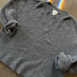 Chunky oversized grey sweater